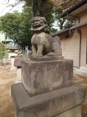 上町氷川神社の狛犬