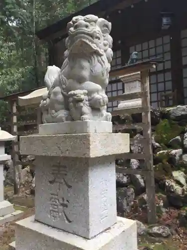  川上山若宮八幡宮の狛犬