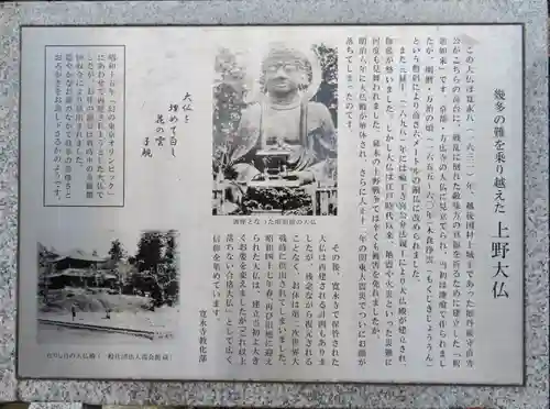 上野大佛の歴史