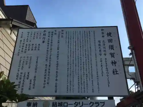 健田須賀神社の歴史