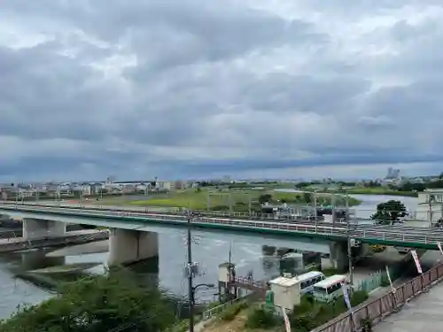 多摩川浅間神社の景色