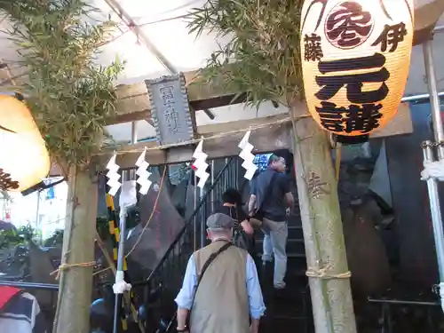 十条冨士神社の鳥居