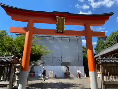 柏原八幡宮の鳥居