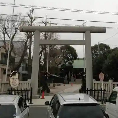 上平井天祖神社の鳥居