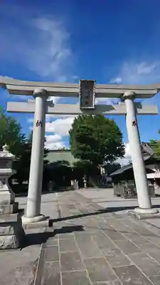 本木氷川神社の鳥居