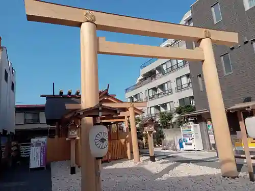 小石川大神宮の鳥居