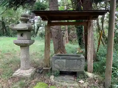 神明神社の手水舎