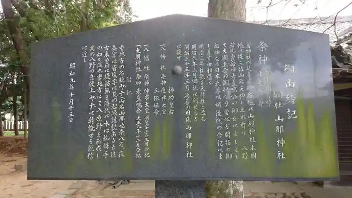 山那神社の歴史