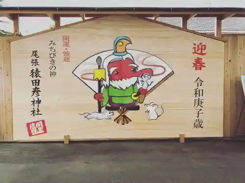 尾張猿田彦神社の絵馬