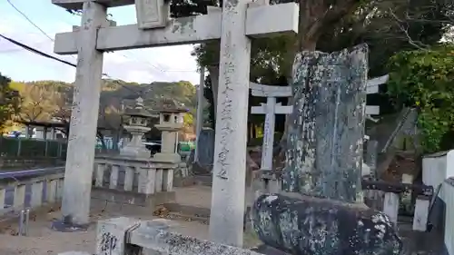 下月隈八幡宮の鳥居