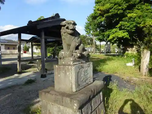 柄沢神社の狛犬