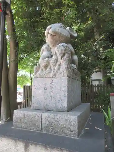 調神社の狛犬