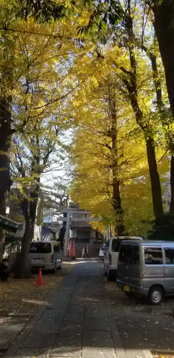 穏田神社の鳥居