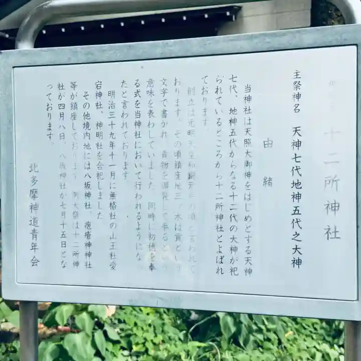 十二所神社(東京都)