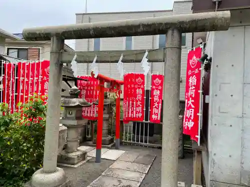 穏田神社の鳥居