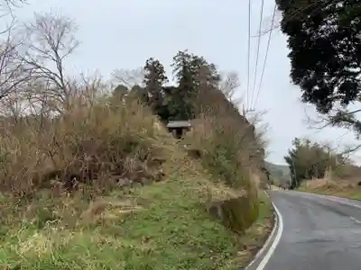 神社（名称不明）の周辺