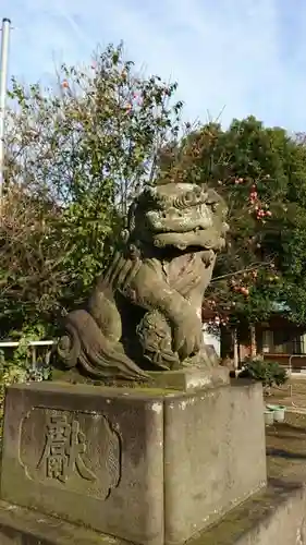 谷原氷川神社の狛犬