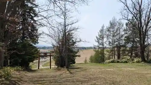 美馬牛神社の庭園