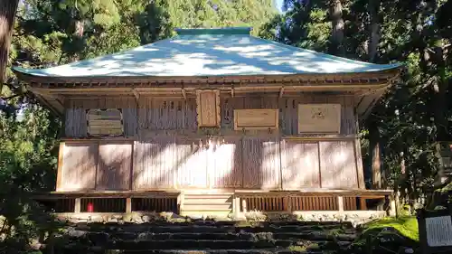 平泉寺白山神社の本殿・本堂