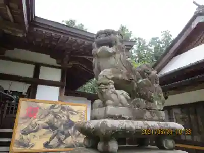 鏡石鹿嶋神社 ＊安産・開運・勝利の神さま＊の狛犬
