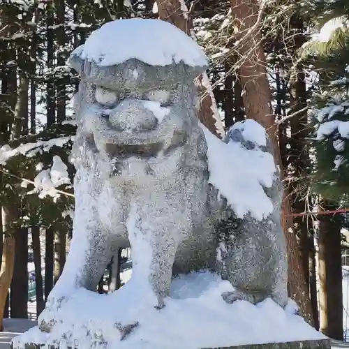 網走神社の狛犬