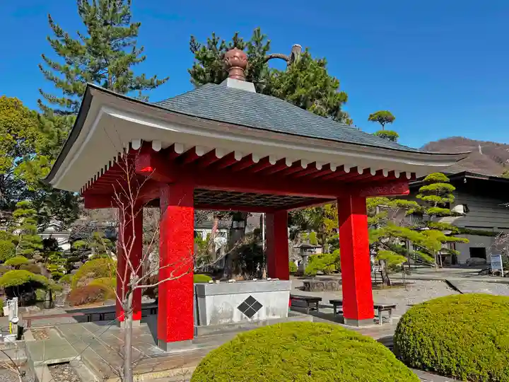 甲斐善光寺の手水舎