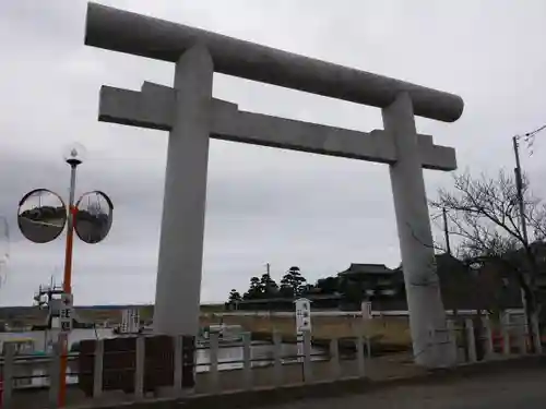 息栖神社の鳥居