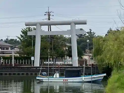 息栖神社の鳥居