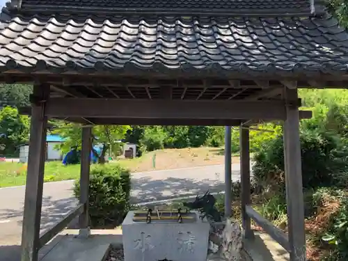 石桉比古比賣神社の手水舎