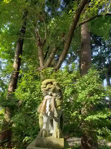 中川熊野神社の狛犬