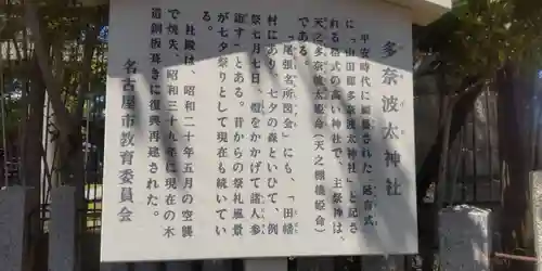 多奈波太神社（金城）の歴史