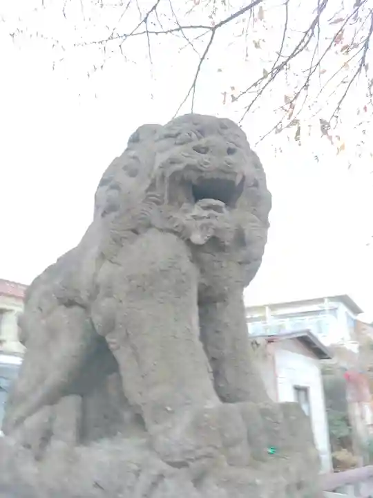 平出雷電神社の狛犬