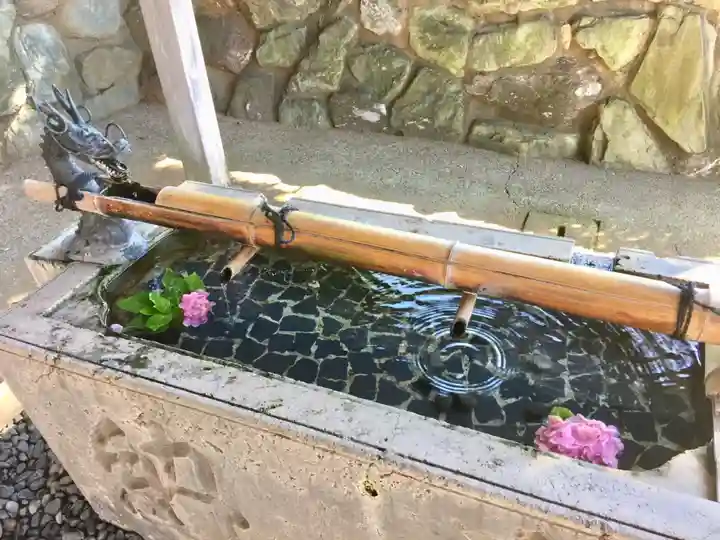 金ヶ作熊野神社の手水舎