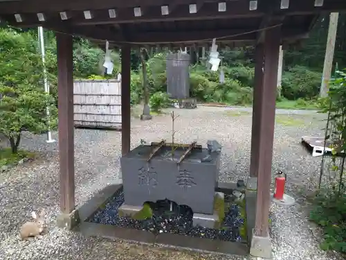 日光大室高龗神社の手水舎