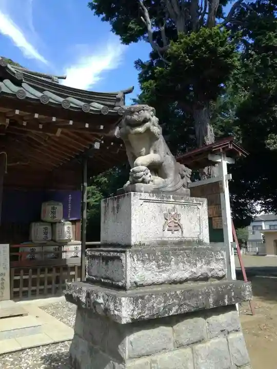 鶴峯八幡宮の狛犬