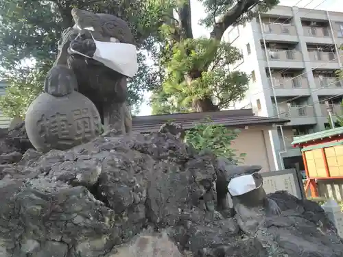 お三の宮日枝神社の狛犬