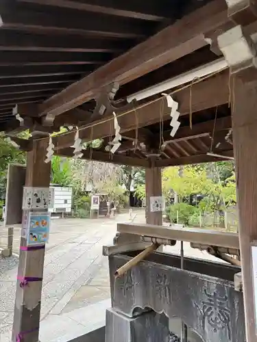 鳩森八幡神社の手水舎