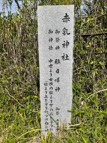 赤乳神社（春日大社境外末社）の{uncategorized: "未分類", other: "その他", undefined: "問題あり", building: "その他建物", grave: "お墓", sacred_gate: "鳥居", guardian: "狛犬", statue: "像", buddha: "仏像", history: "歴史", nature: "自然", garden: "庭園", animal: "動物", pagoda: "塔", temizu: "手水舎", mountain_gate: "山門・神門", sanctuary: "本殿・本堂", subordinate: "末社・摂社", art: "芸術", scenery: "景色", jizo: "地蔵", ema: "絵馬", goshuin: "御朱印", omikuji: "おみくじ", items: "授与品その他", amulet: "お守り", goshuincho: "御朱印帳", eats: "食事", festival: "お祭り", votive_dance: "神楽", shichigosan: "七五三参", wedding: "結婚式", experience: "体験その他", initially: "初詣", around: "周辺", anti_infection: "感染症対策"}