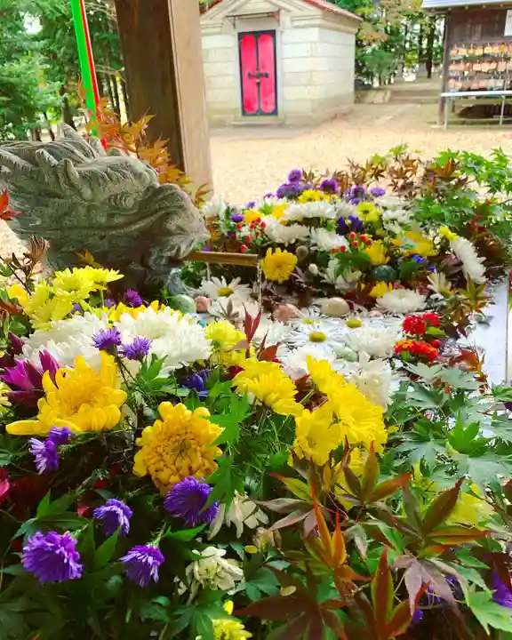 滑川神社 - 仕事と子どもの守り神の手水舎