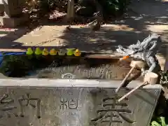 柏諏訪神社の手水