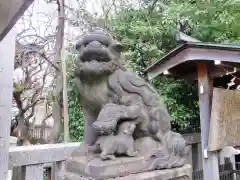 牛天神北野神社の狛犬