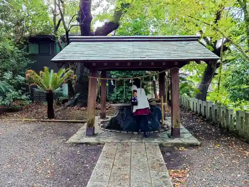 山王神社の手水