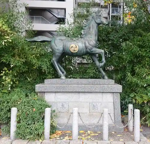 開口神社の狛犬