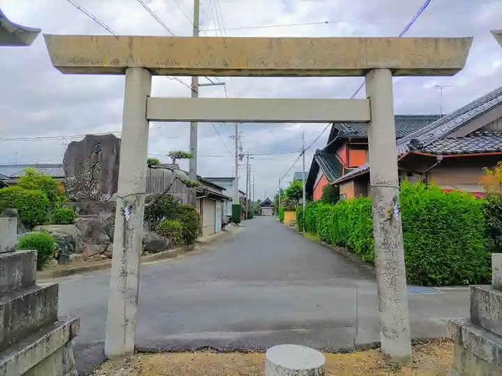 日吉社(法花寺町)の鳥居