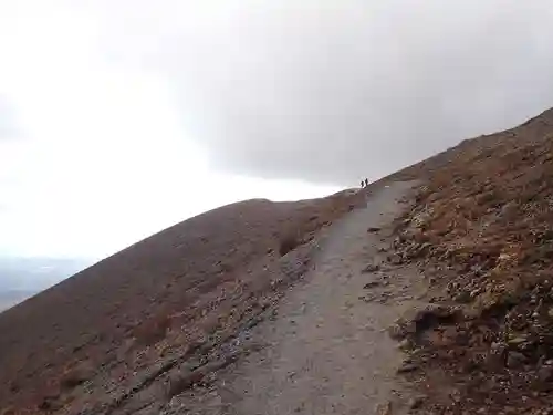 樽前山奥宮の景色