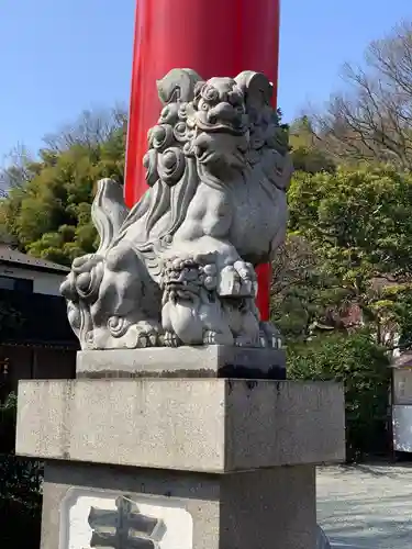 武州柿生琴平神社の狛犬