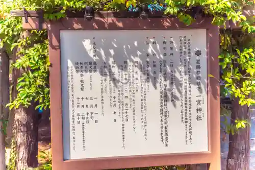 置賜郡総鎮守 一宮神社の歴史