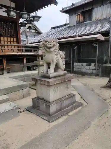 門真神社の狛犬