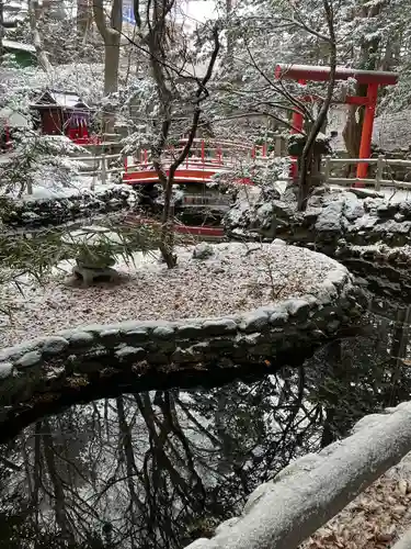 白石神社の庭園