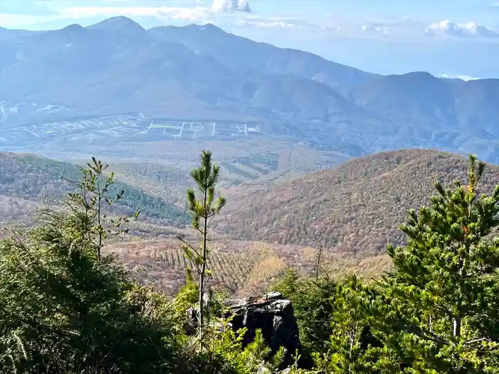 山家神社奥宮の景色